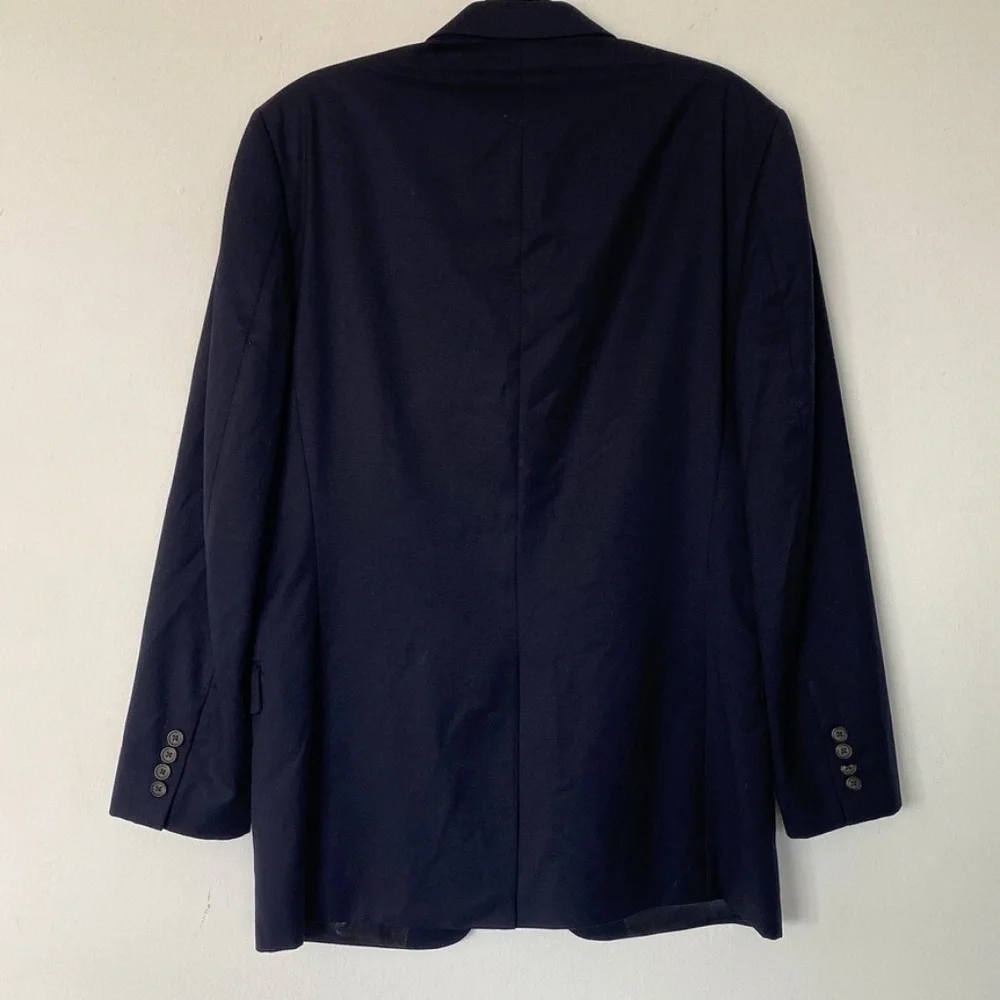 LAUREN Ralph Lauren Men Blazer Navy Blue Size 40L 100% Wool Classic Fit - Picture 4 of 6